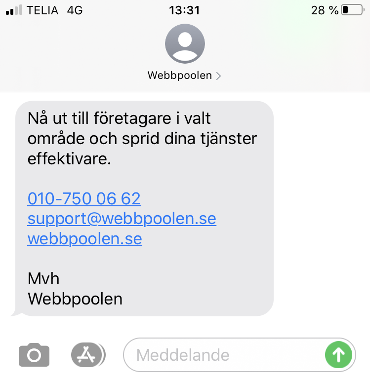 SMS utkast